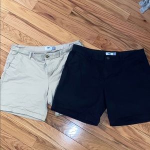 2 pairs of old navy shorts